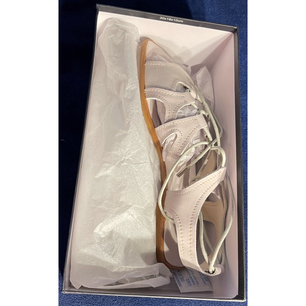 Anthropologie x Silent D Gladiator Satelli Tie-Up Sandals NWT Size 10 - Picture 6 of 15